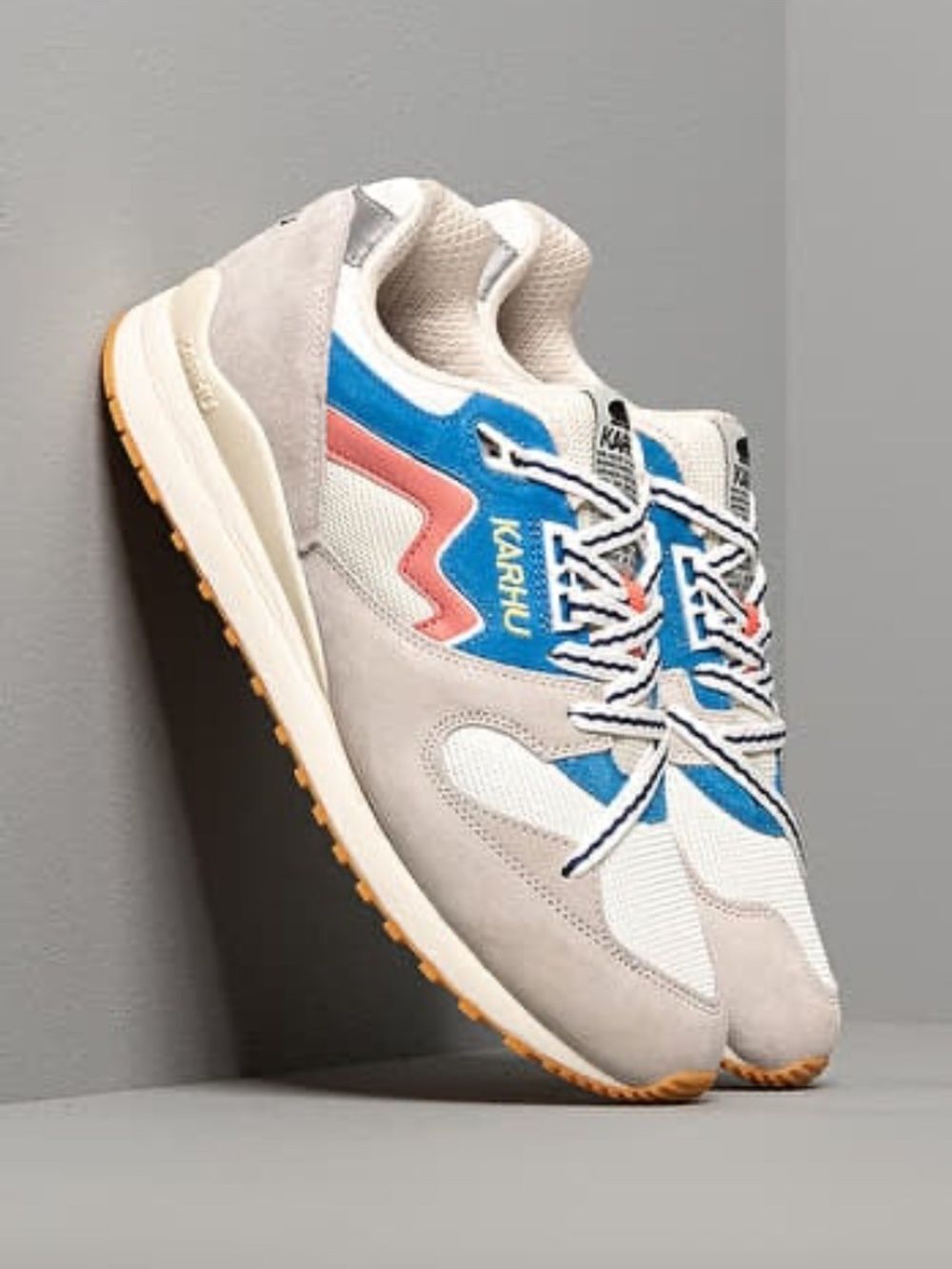KARHU Synchron Classic Suede Sneaker - Grey (Lunar Rock/ Lantana) | Size 10